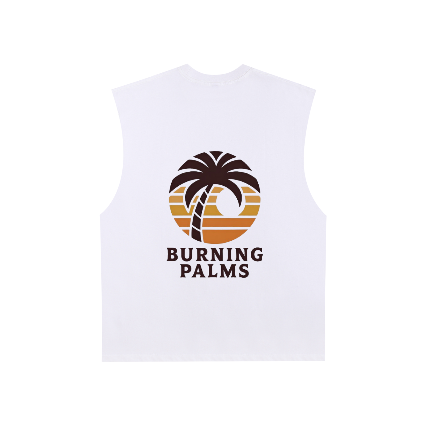 Raw Edge Cotton Tank Top