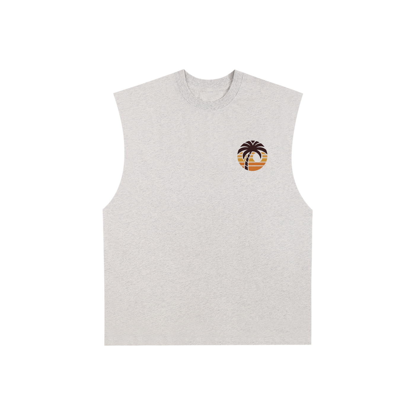 Raw Edge Cotton Tank Top